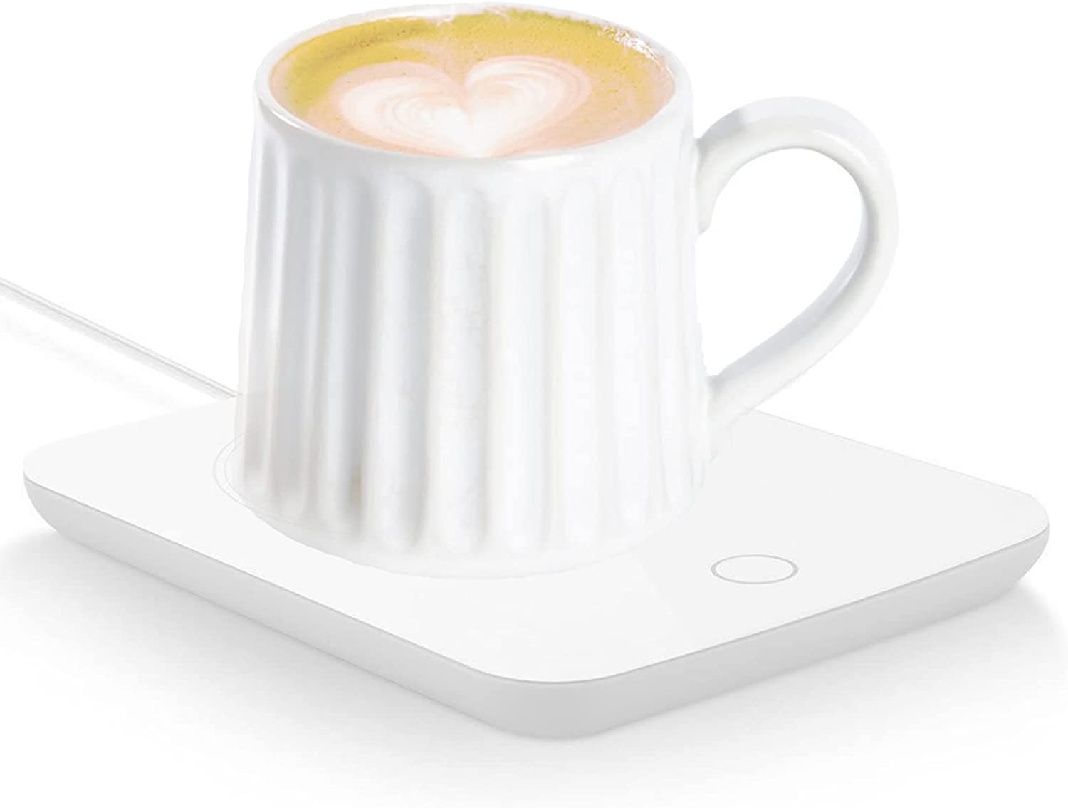 Misby Coffee Warmer for Desk Cup Warmer with Automatic Shut Off Coffee Mug  Warmer for Coffee Milk Tea Keep (Green)