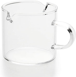 Shot Glasses Espresso Parts Double Spouts Milk Cup Clear Glass