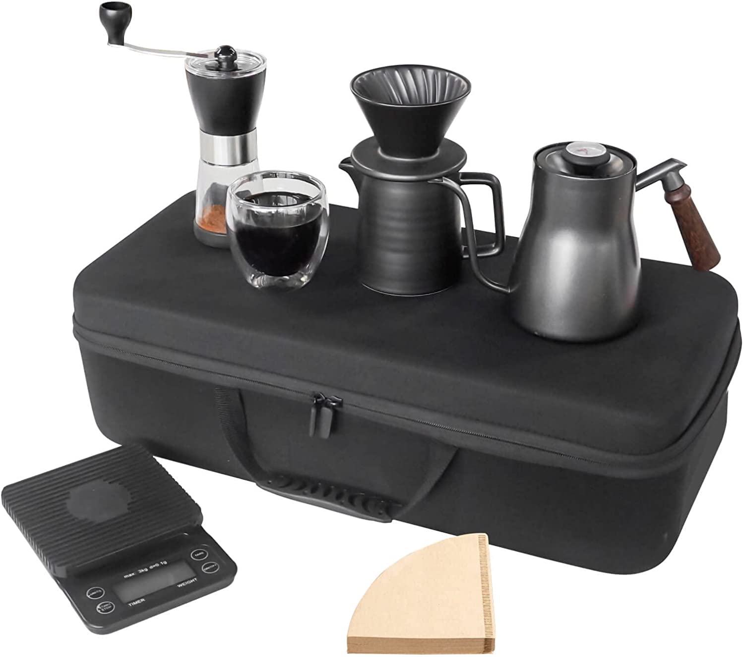 SOTECH V60 Pour Over Coffee Maker Gift Set All in 1 Coffee Accessories –  Kaffa Abode