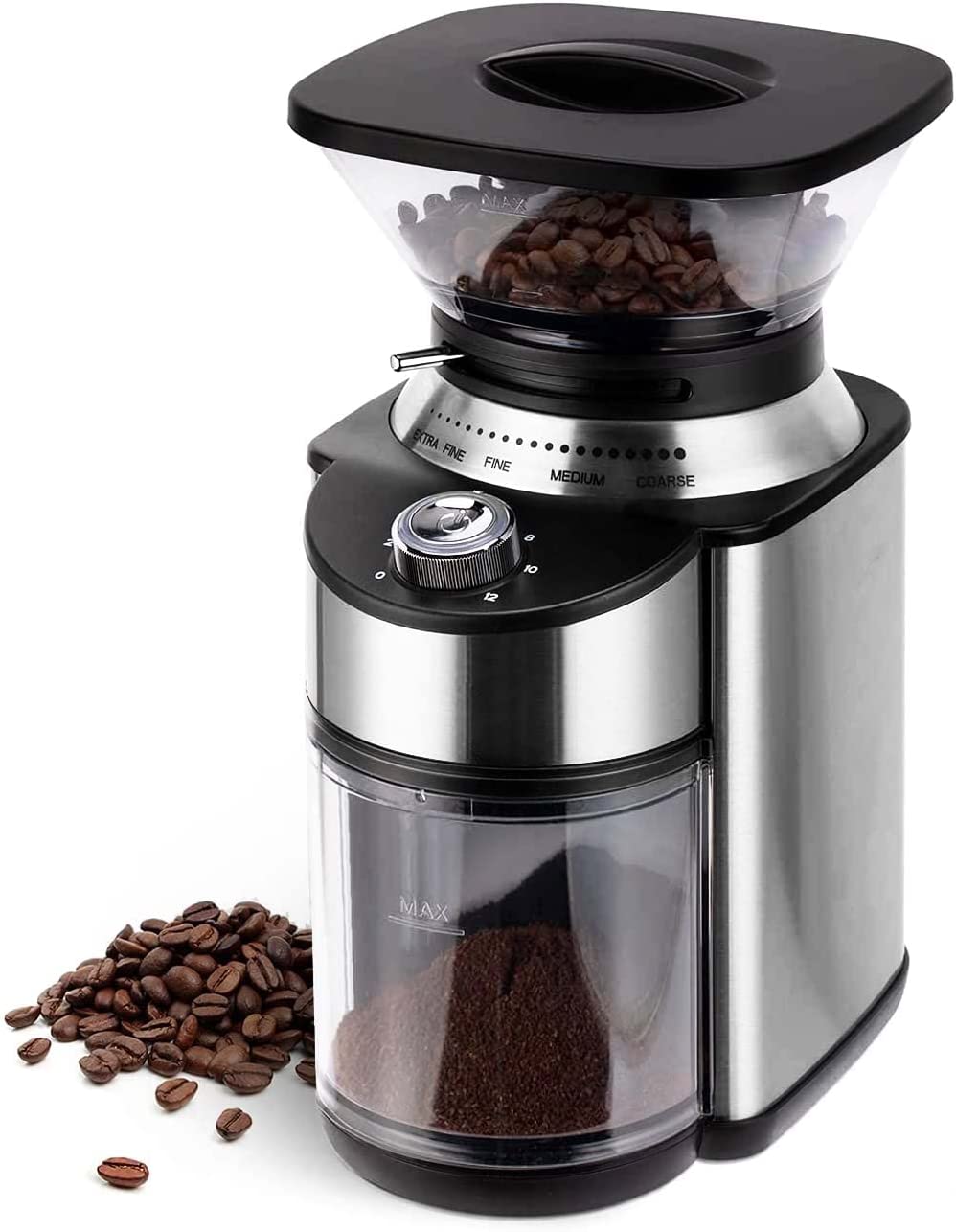 Electric Coffee Grinder, FOHERE Burr Coffee Bean Grinder with 18 Preci –  Kaffa Abode