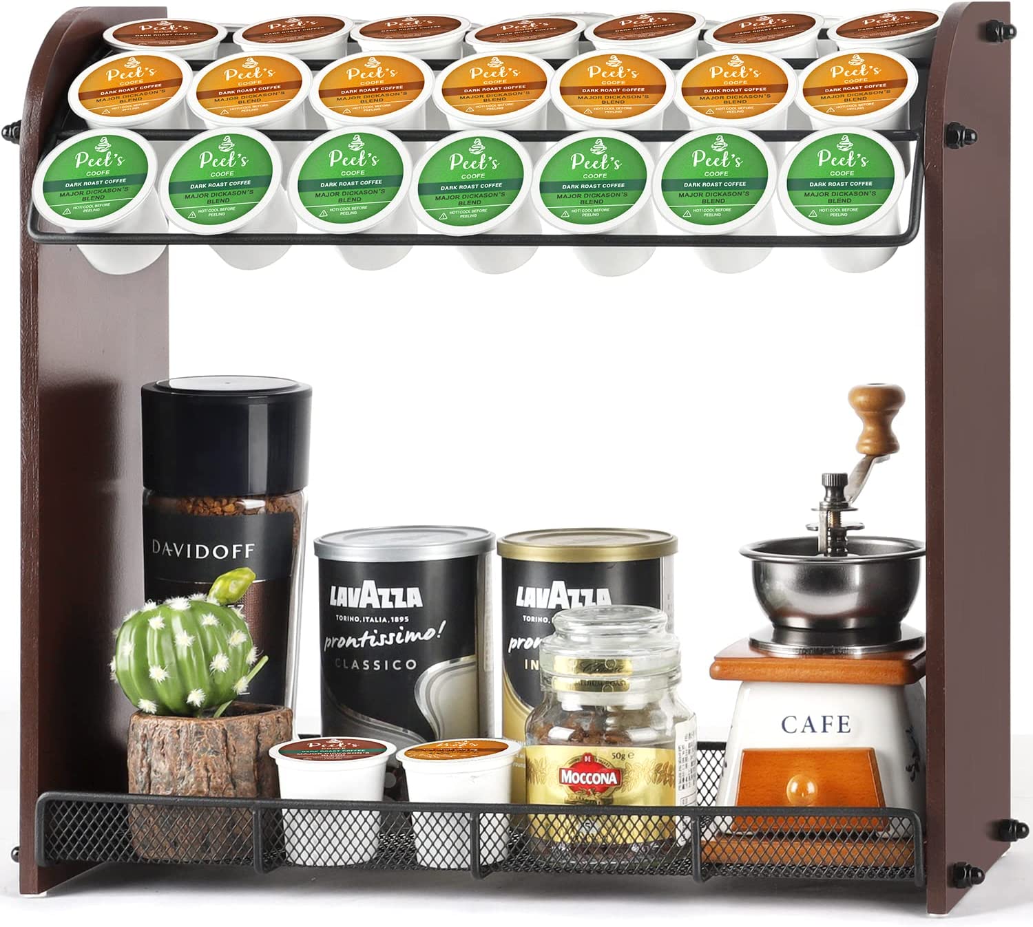 Coffee Station Organizer, Countertop Coffee Bar Accessories and Storag –  Kaffa Abode