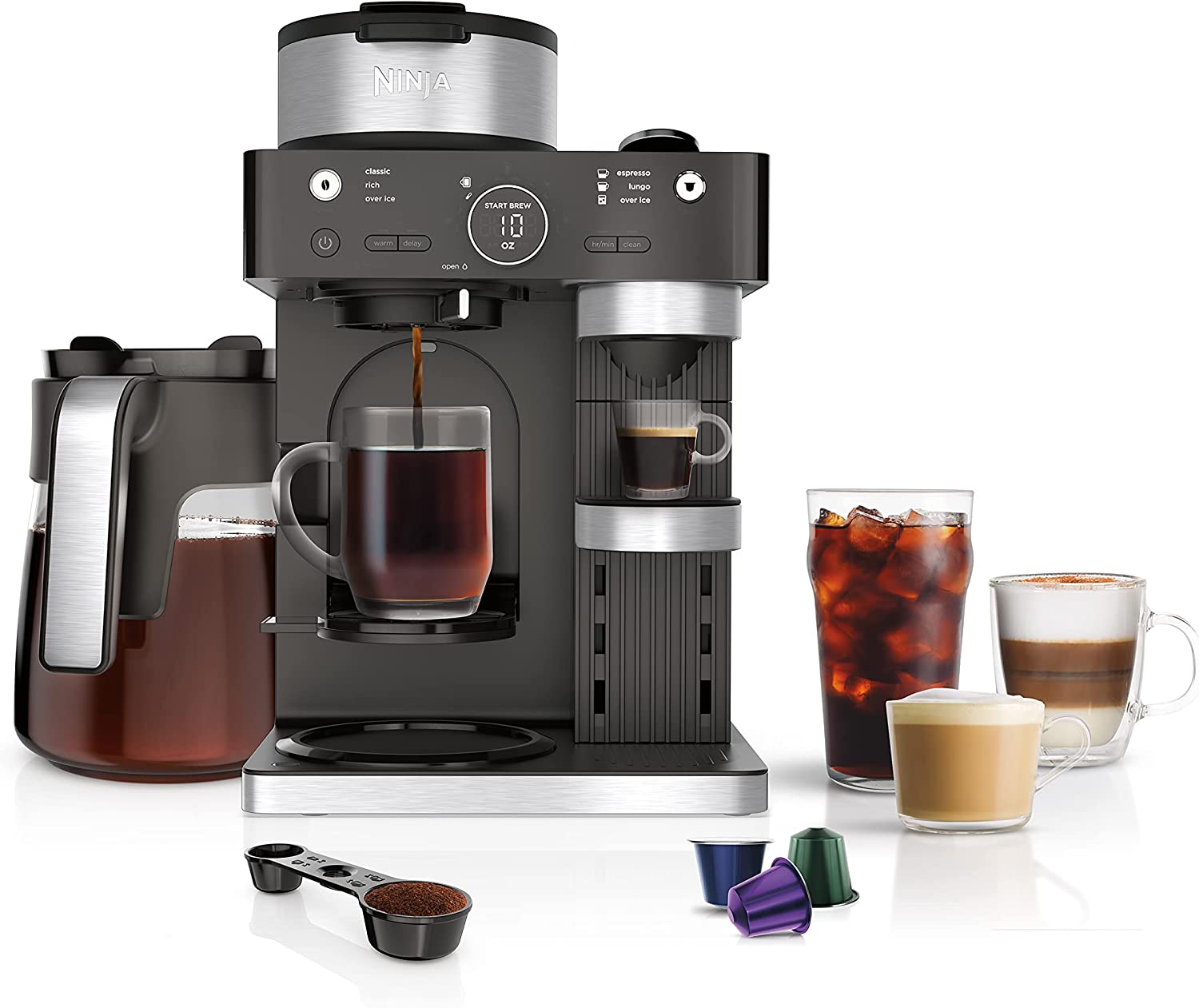 Ninja CFP301 DualBrew Pro System 12-Cup Coffee Maker, Single-Serve