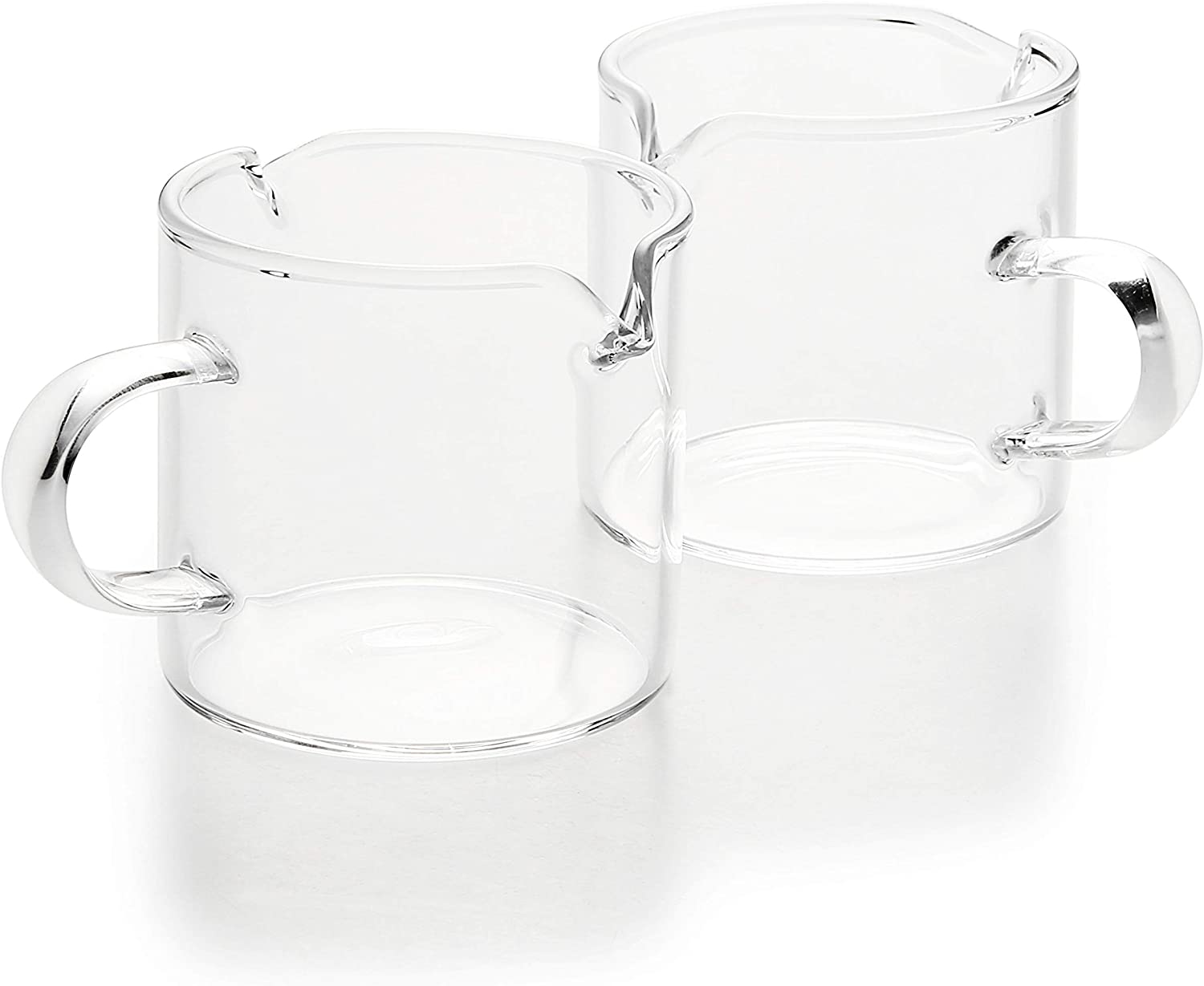 Shot Glasses Espresso Parts Double Spouts Milk Cup Clear Glass (Clear –  Kaffa Abode