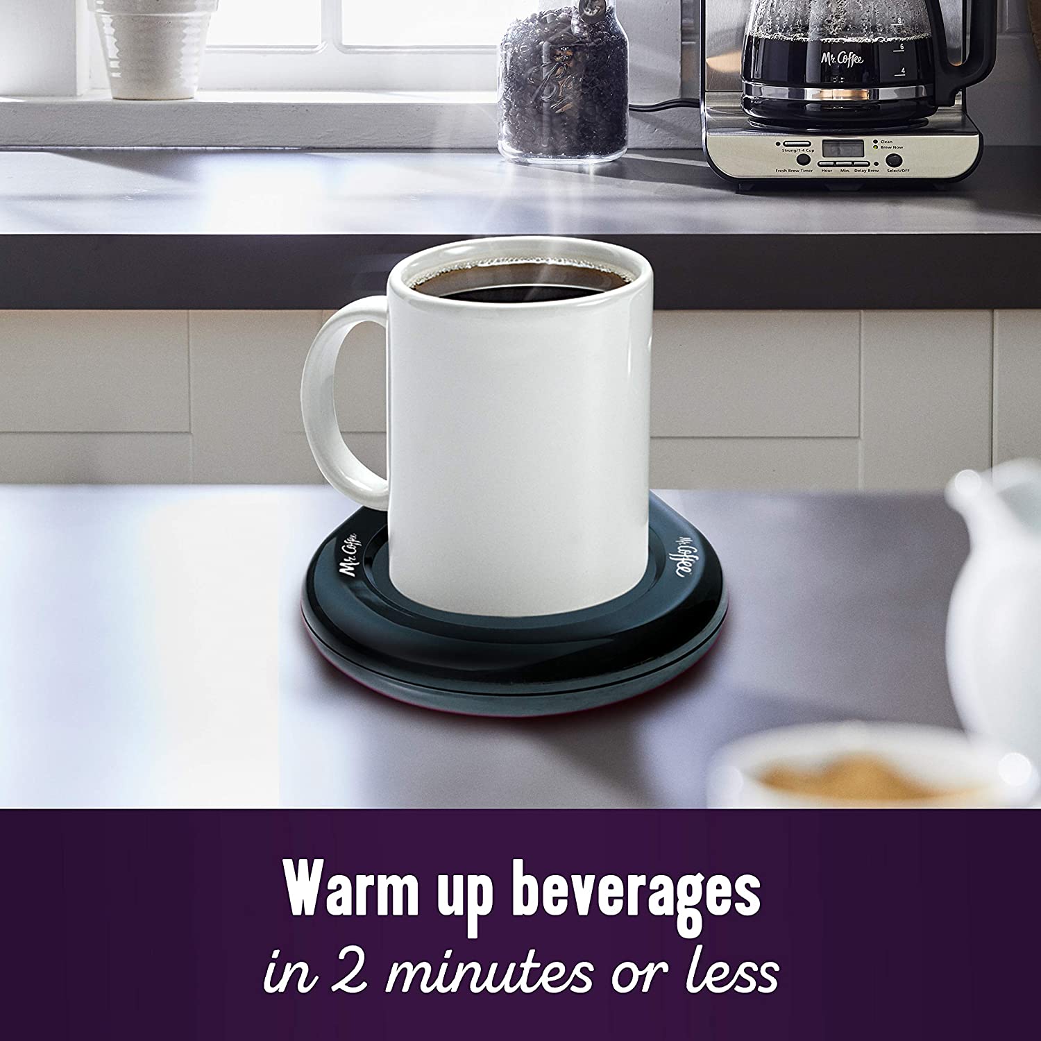 Mr. Coffee Mug Warmer for Coffee and Tea, Portable Cup Warmer for Trav –  Kaffa Abode