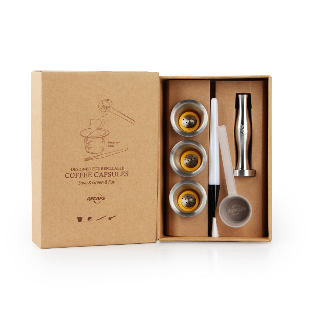 Stainless Steel Refillable Coffee Capsules (Nespresso)